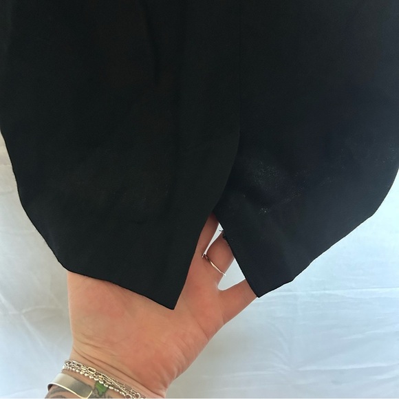 Little Black Dress Sheath Cocktail Party Floral Applique VTG Vintage Gunne Sax‎ - Picture 6 of 10